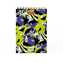 Блокнот на спирали ErichKrause Fish-mob, А6, 60 листов, клетка