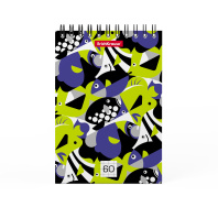 Блокнот на спирали ErichKrause Fish-mob, А6, 60 листов, клетка