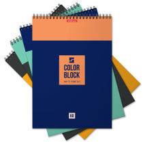 Блокнот на спирали ErichKrause Color Block, А4, 60 листов, клетка