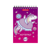 Блокнот на спирали ErichKrause Единорожка, А6, 60 листов, клетка