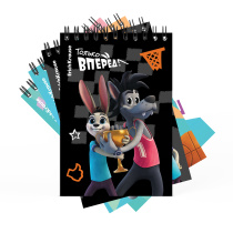 Записная книга на спирали ErichKrause Ну, Погоди! Каникулы, А6, 80 листов, клетка_MIX-PACK