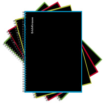 Тетрадь общая ученическая на спирали ErichKrause Accent, А4, 120 листов, клетка, ламинация глянцевая, структурное тиснение "лён"