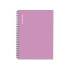 Тетрадь общая на спирали ErichKrause Vanilla, лиловый, А5, 120 листов, клетка, ламинация глянцевая, структурное тиснение "лён"