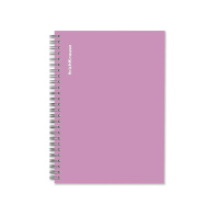 Тетрадь общая на спирали ErichKrause Vanilla, лиловый, А5, 120 листов, клетка, ламинация глянцевая, структурное тиснение "лён"