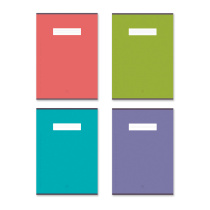 Тетрадь общая ученическая на скобе ErichKrause Unicolor Bright, B5, 60 листов, клетка_MIX-PACK