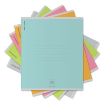 Тетрадь школьная ученическая ErichKrause Nature Colors, 36 листов, клетка_MIX-PACK