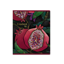 Тетрадь общая ученическая ErichKrause Juicy Granate, 96 листов, клетка, выборочный УФ-лак