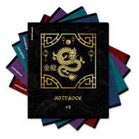 Тетрадь общая ученическая ErichKrause Драконы, 48 листов, клетка, матовая ламинация+выборочный УФ-лак+тиснение фольгой_MIX-PACK