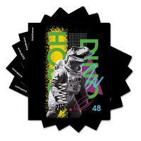 Тетрадь общая ученическая ErichKrause Dino Hobby, 48 листов, клетка, выборочный УФ-лак_MIX-PACK