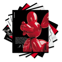 Тетрадь общая ученическая ErichKrause Balloon Dog, 48 листов, клетка, ламинация soft-touch+выборочный УФ-лак_MIX-PACK