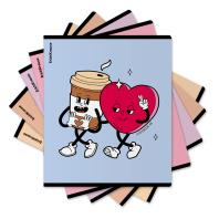 Тетрадь общая ученическая ErichKrause Yummy, 48 листов, клетка, матовая ламинация+выборочный УФ-лак_MIX-PACK