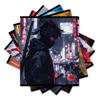 Тетрадь общая ученическая ErichKrause Samurai, 48 листов, клетка, матовая ламинация+выборочный УФ-лак_MIX-PACK