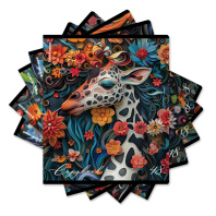 Тетрадь общая ученическая ErichKrause Flower Animals, 48 листов, выборочный УФ-лак, клетка_MIX-PACK
