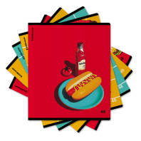 Тетрадь общая ученическая ErichKrause Cheat Meal, 48 листов, клетка, твин-лак_MIX-PACK