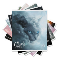 Тетрадь общая ученическая ErichKrause Cloudy Cats, 48 листов, клетка, матовая ламинация_MIX-PACK
