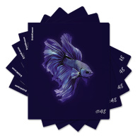 Тетрадь общая ученическая ErichKrause Indigo, 48 листов, клетка, ламинация soft-touch+выборочный УФ-лак_MIX-PACK