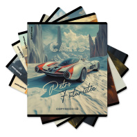 Тетрадь общая ученическая ErichKrause Retro Cars, 48 листов, клетка, матовая ламинация_MIX-PACK