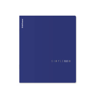 Тетрадь общая ученическая ErichKrause Simple Color, синий, 48 листов, клетка, ламинация soft-touch+выборочный УФ-лак
