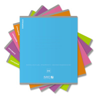 Тетрадь школьная ученическая ErichKrause MC-7 ассорти, 24 листа, клетка (в плёнке по 10 шт.)_MIX-PACK