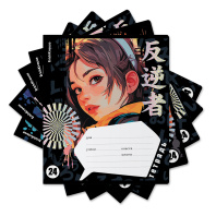 Тетрадь школьная ученическая ErichKrause Tokyo Date, 24 листа, клетка (в плёнке по 10 шт.)_MIX-PACK