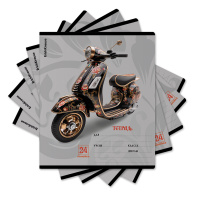 Тетрадь школьная ученическая ErichKrause Souvenir, 24 листа, линейка (в плёнке по 10 шт.)_MIX-PACK