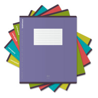 Тетрадь школьная ученическая ErichKrause Unicolor Bright, 24 листа, линейка (в плёнке по 10 шт.)_MIX-PACK