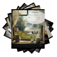 Тетрадь школьная ученическая ErichKrause Countryside, 24 листа, линейка (в плёнке по 10 шт.)_MIX-PACK