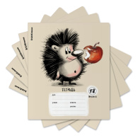 Тетрадь школьная ученическая ErichKrause Очаровашки, 18 листов, линейка (в плёнке по 10 шт.)_MIX-PACK