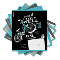 Тетрадь школьная ученическая ErichKrause Bicycle Rider, 18 листов, клетка (в плёнке по 10 шт.)_MIX-PACK