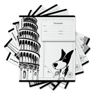 Тетрадь школьная ученическая ErichKrause Путешественник, 18 листов, клетка (в плёнке по 10 шт.)_MIX-PACK