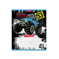 Тетрадь школьная ученическая ErichKrause Гоночная тачка, 12 л., линейка (в плёнке по 10 шт.)