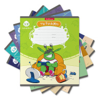 Тетрадь школьная ученическая ErichKrause Монстрики, 12 листов, линейка (в плёнке по 10 шт.)_MIX-PACK