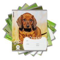 Тетрадь школьная ученическая ErichKrause Щенки, 12 листов, клетка (в плёнке по 10 шт.)_MIX-PACK Тетрадь школьная ученическая ErichKrause Щенки, 12 листов, клетка (в плёнке по 10 шт.)_MIX-PACK