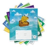 Тетрадь школьная ученическая ErichKrause Capybara Travel, 12 листов, клетка, выборочный УФ-лак+конгрев (в плёнке по 10 шт.)_MIX-PACK Тетрадь школьная ученическая ErichKrause Capybara Travel, 12 листов, клетка, выборочный УФ-лак+конгрев (в плёнке по 10 шт.)_MIX-PACK