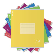 Тетрадь школьная ученическая ErichKrause FL, 12 листов, линейка, матовая ламинация, блок 80 г/м2_MIX-PACK Тетрадь школьная ученическая ErichKrause FL, 12 листов, линейка, матовая ламинация, блок 80 г/м2_MIX-PACK