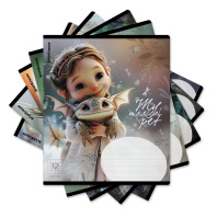 Тетрадь школьная ученическая ErichKrause Magic Pet, 12 листов, клетка, выборочный УФ-лак с глиттером (в плёнке по 10 шт.)_MIX-PACK Тетрадь школьная ученическая ErichKrause Magic Pet, 12 листов, клетка, выборочный УФ-лак с глиттером (в плёнке по 10 шт.)_MIX-PACK