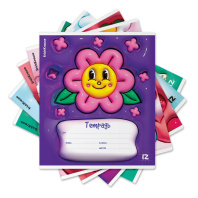 Тетрадь школьная ученическая ErichKrause Bouncy, 12 листов, клетка, выборочный УФ-лак (в плёнке по 10 шт.)_MIX-PACK Тетрадь школьная ученическая ErichKrause Bouncy, 12 листов, клетка, выборочный УФ-лак (в плёнке по 10 шт.)_MIX-PACK