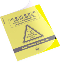 Тетрадь общая ученическая с пластиковой обложкой на скобе ErichKrause Be Informed, Английский язык, 48 листов, клетка