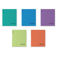 Тетрадь общая ученическая с пластиковой обложкой на скобе ErichKrause Pulse, Геометрия, 48 листов, клетка_MIX-PACK