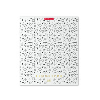 Тетрадь общая ученическая ErichKrause Ассоциации, Геометрия, 48 листов, клетка, матовая ламинация + тиснение фольгой