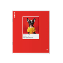 Тетрадь общая ученическая ErichKrause DogTone, Литература, 48 листов, линейка, выборочный УФ-лак