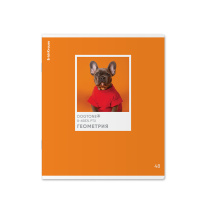 Тетрадь общая ученическая ErichKrause DogTone, Геометрия, 48 листов, клетка, выборочный УФ-лак