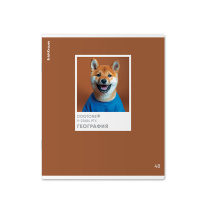 Тетрадь общая ученическая ErichKrause DogTone, География, 48 листов, клетка, выборочный УФ-лак