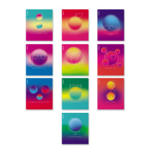 Комплект тетрадей школьных ученических ErichKrause Gradient, 36 листов, клетка/линейка, со справочным материалом (в коробке 10 шт.)