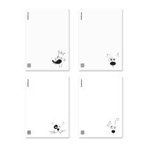 Тетрадь общая ученическая с пластиковой обложкой на скобе ErichKrause Character, белый, B5, 60 листов, клетка_MIX-PACK