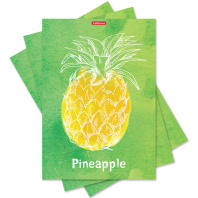 Тетрадь общая ученическая с пластиковой обложкой на скобе ErichKrause Fresh, Mixed Reality, ассорти, А4, 48 листов, клетка