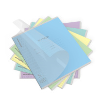 Тетрадь школьная ученическая с пластиковой обложкой на скобе ErichKrause Классика CoverPrо fizzy, А5+, 12 листов, част. кос. лин_MIX-PACK