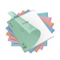 Тетрадь школьная ученическая с пластиковой обложкой на скобе ErichKrause Классика CoverPro matt, Dream, А5+, 12 листов, линейка_MIX-PACK