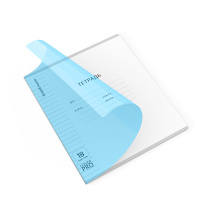 Тетрадь школьная ученическая с пластиковой обложкой на скобе ErichKrause Классика CoverPrо Vivid fizzy, синий, А5+, 18 листов, линейка