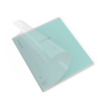 Тетрадь школьная ученическая с пластиковой обложкой на скобе ErichKrause Классика CoverPrо fizzy, бирюзовая, А5+, 18 листов, клетка